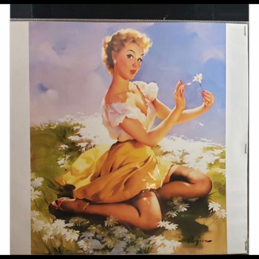 Gil Elvgren Pin-Up Calendar Page
